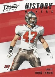 2019 Panini Prestige History Makers John Lynch #HM-JL card