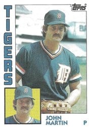 1984 Topps Base Set John Martin #24 card