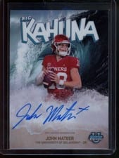 2025 Bowman University Chrome The Big Kahuna Autographs John Mateer #BK-JM card
