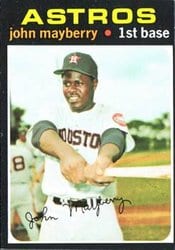 1971 Topps Base Set John Mayberry #148 card