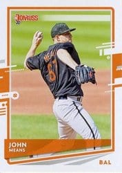 2020 Donruss Base Set John Means #206 card