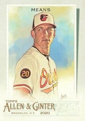 2020 Topps Allen & Ginter Base Set John Means #277 card