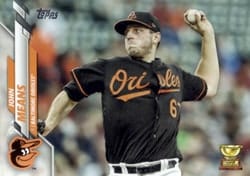 2020 Topps Base Set John Means #550 card