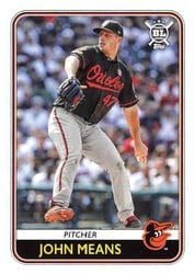 2020 Topps Big League Base Set John Means #147 card