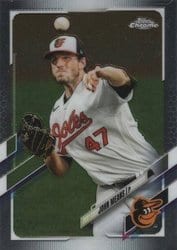 2021 Topps Chrome Base Set John Means #72 card