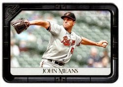 2021 Topps Gallery Base Set John Means #20 card