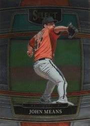 2022 Panini Select Base Set John Means #89 card