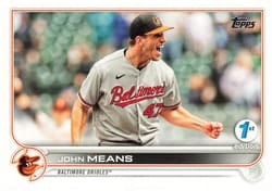 2022 Topps 1st Edition Base Set John Means #253 card