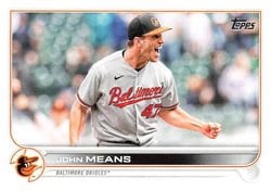 2022 Topps Base Set John Means #253 card