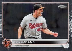 2022 Topps Chrome Base Set John Means #176 card