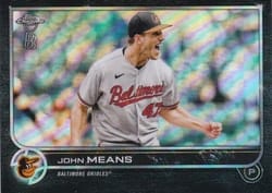 2022 Topps Chrome Ben Baller Edition Base Set John Means #176 card