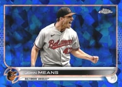 2022 Topps Chrome Sapphire Edition Base Set John Means #253 card