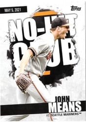 2022 Topps No-Hit Club John Means #NHC-8