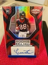 2022 Panini Certified Rookie Roll Call Signatures John Metchie III #RCS-JM card