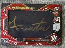 2022 Panini Elements Rookie Neon Signs John Metchie III #RNS-JM card
