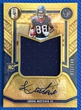 2022 Panini Gold Standard Rookie Jersey Autographs John Metchie III #RAJ-JME card