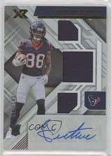 2022 Panini XR Rookie Triple Swatch Autographs John Metchie III #217 card