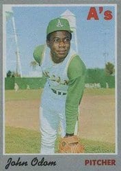 1970 Topps Base Set John Odom #55 card