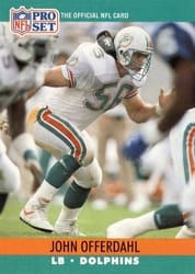 1990 Pro Set Base Set John Offerdahl #562 card