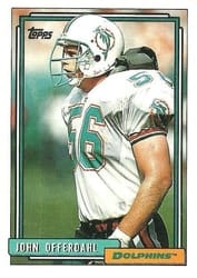 1992 Topps Base Set John Offerdahl #58 card