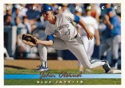 1993 Upper Deck Base Set John Olerud #344 card