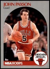 1990-91 Hoops Base Set John Paxson #67 card