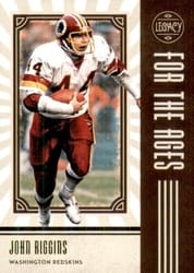 2020 Panini Legacy For the Ages John Riggins #FTA-JR card