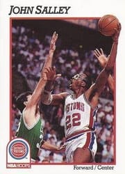 1991-92 Hoops Base Set John Salley #65 card