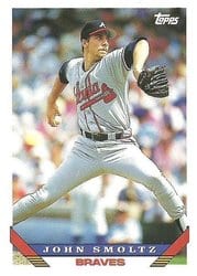 1993 Topps Base Set John Smoltz #35 card