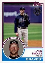 2018 Topps 1983 Topps Baseball 35th Anniversary John Smoltz #83-88 card