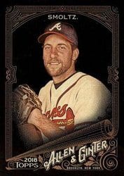 2018 Topps Allen & Ginter X Base Set John Smoltz #123 card
