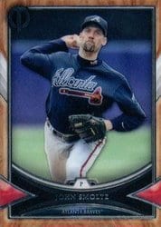 2018 Topps Tribute Base Set John Smoltz #55 card