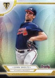 2018 Topps Triple Threads Base Set John Smoltz #100 card