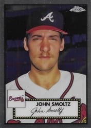 2021 Topps Chrome Platinum Anniversary Base Set John Smoltz #600 card