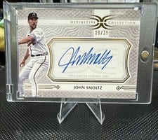 2022 Topps Definitive Collection Legendary Autographs John Smoltz #LAC-JS card