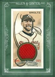 2023 Topps Allen & Ginter Framed Mini Relics John Smoltz #MFR-JSM card