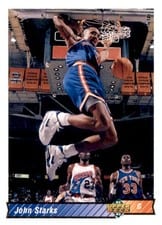 1992-93 Upper Deck Base Set John Starks #282 card
