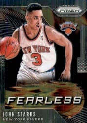 2019-20 Panini Prizm Fearless John Starks #8 card
