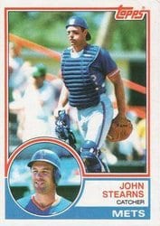 1983 Topps Base Set John Stearns #212 card