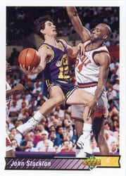 1992-93 Upper Deck Base Set John Stockton #116 card