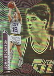 2021-22 Panini Illusions Base Set John Stockton #139 card