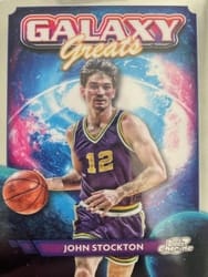 2023-24 Topps Chrome Cosmic Galaxy Greats John Stockton #GG-21 card