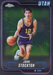 2024-25 Topps Chrome Base Set John Stockton #46 card