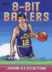 2025-26 Topps 8-Bit Ballers John Stockton #8B-24 card