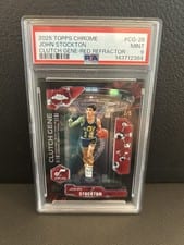 2025-26 Topps Chrome Clutch Gene John Stockton #CG-26 card