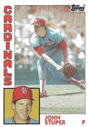 1984 Topps Base Set John Stuper #49 card