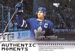 2019-20 SP Authentic Base Set John Tavares #112 card