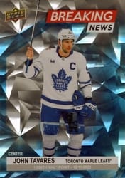 2024-25 Upper Deck Breaking News John Tavares #BN-11 card