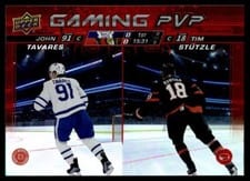 2024-25 Upper Deck Gaming PVP John Tavares / Tim Stutzle #GPVP-21 card