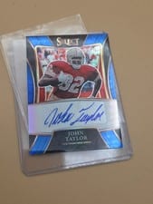 2021 Panini Select Signatures Select John Taylor #SSP-JTA card